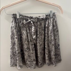 Floral Print Mini Skirt